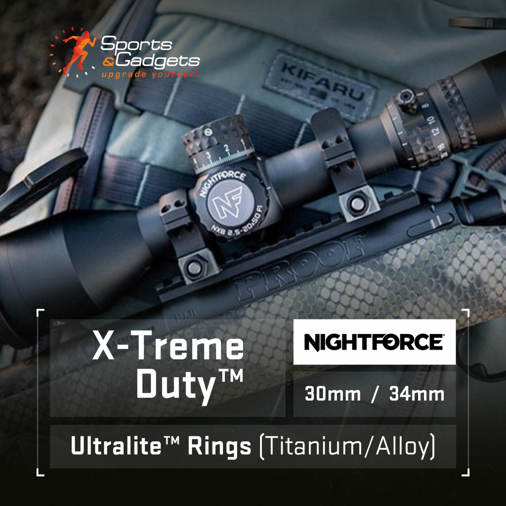 NightForce X-Treme Duty Ultralite Scope Rings – Strength Without the Weight