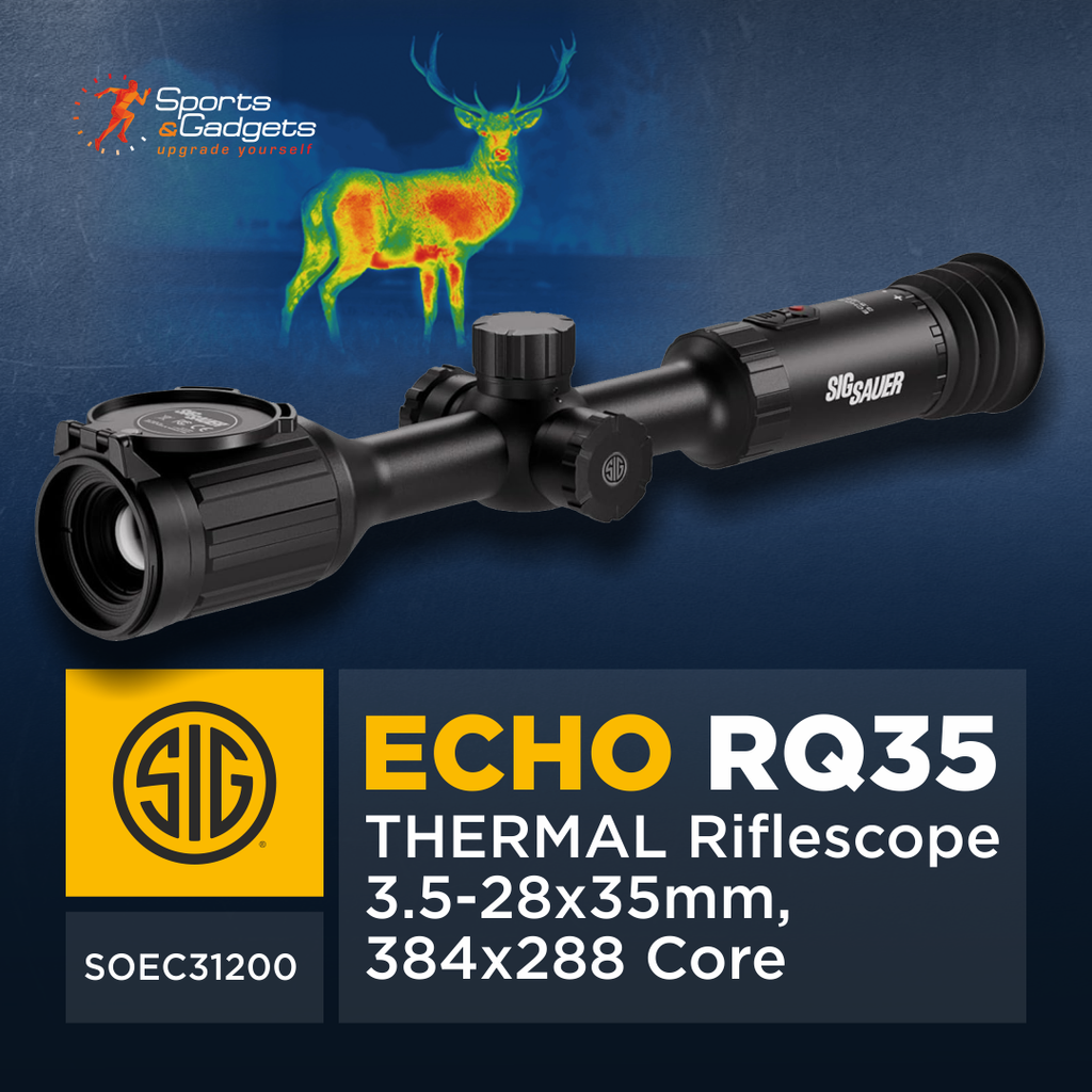 🌙 SIG SAUER ECHO RQ35 Thermal Riflescope (SOEC31200): 3.5–28x35mm, 384×288 LWIR Core, 50Hz Thermal Imaging for Low‑Light / No‑Light Visibility 🔥