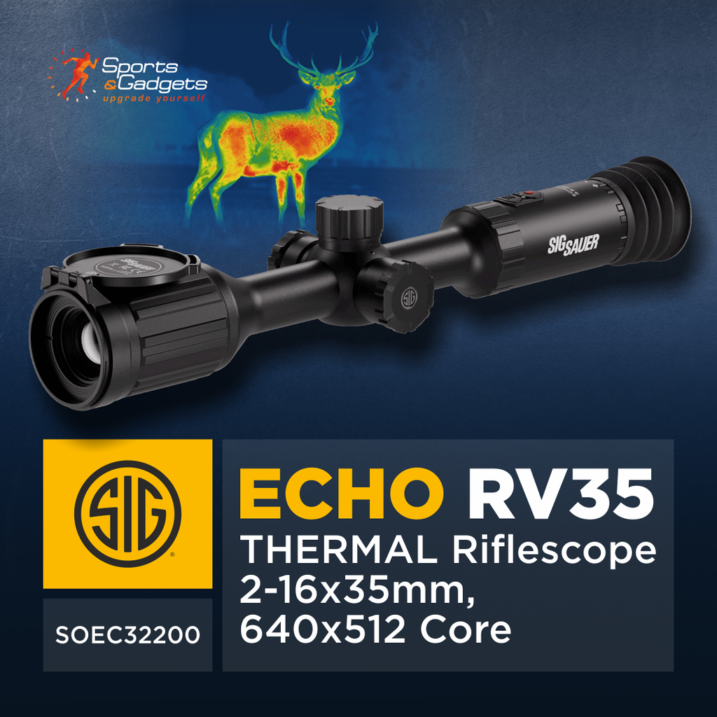 🌙 SIG SAUER ECHO RV35 Thermal Riflescope (SOEC32200): 2–16x35mm, 640×512 Core, 50Hz Thermal Imaging for Low‑Light Visibility 🔥