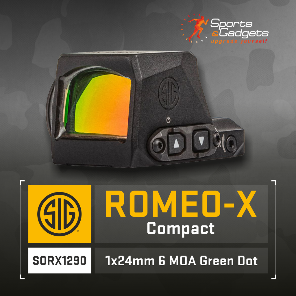 🟢 Sig Sauer ROMEO-X Compact 1x24mm 6 MOA Green Dot — Precision Redefined