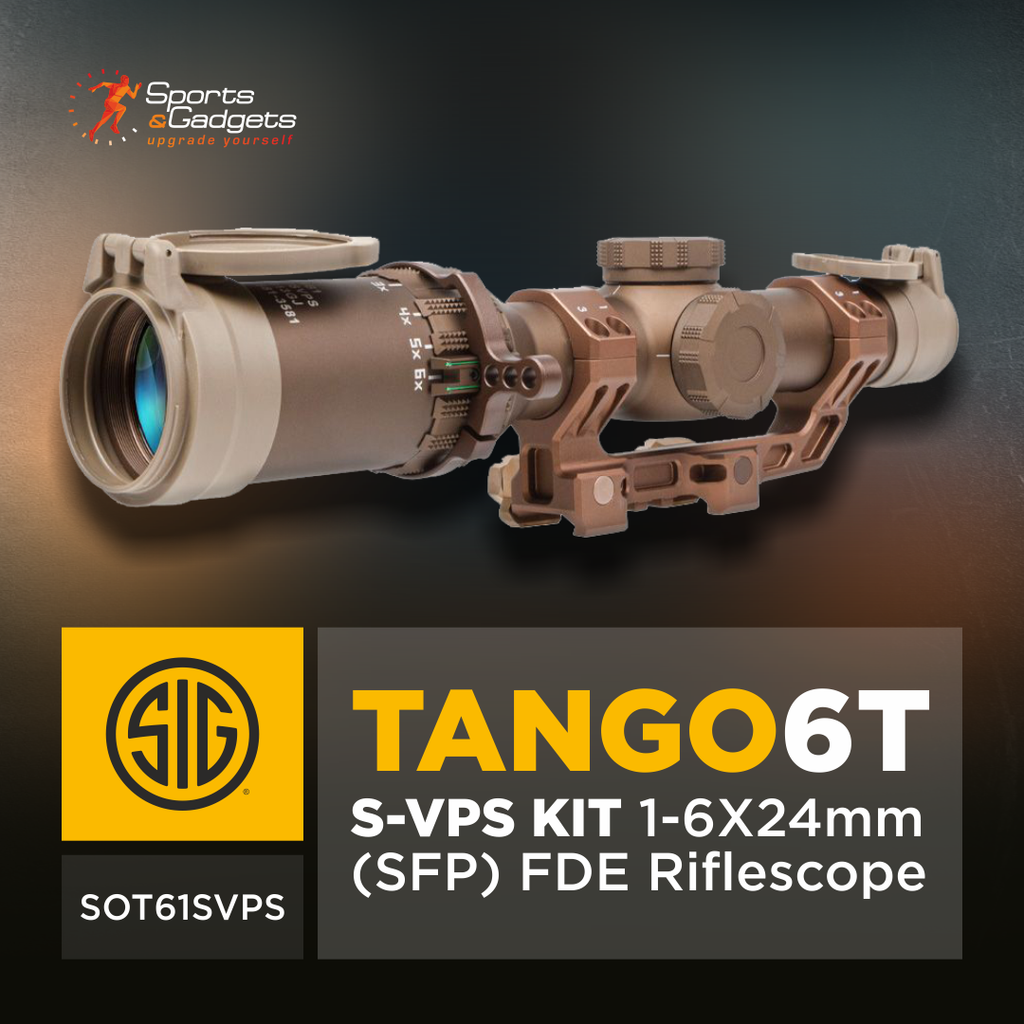 Sig Sauer TANGO6T S-VPS KIT 1-6X24mm FDE Riflescope: Complete LPVO Kit with Premium SIG Optics 🎯