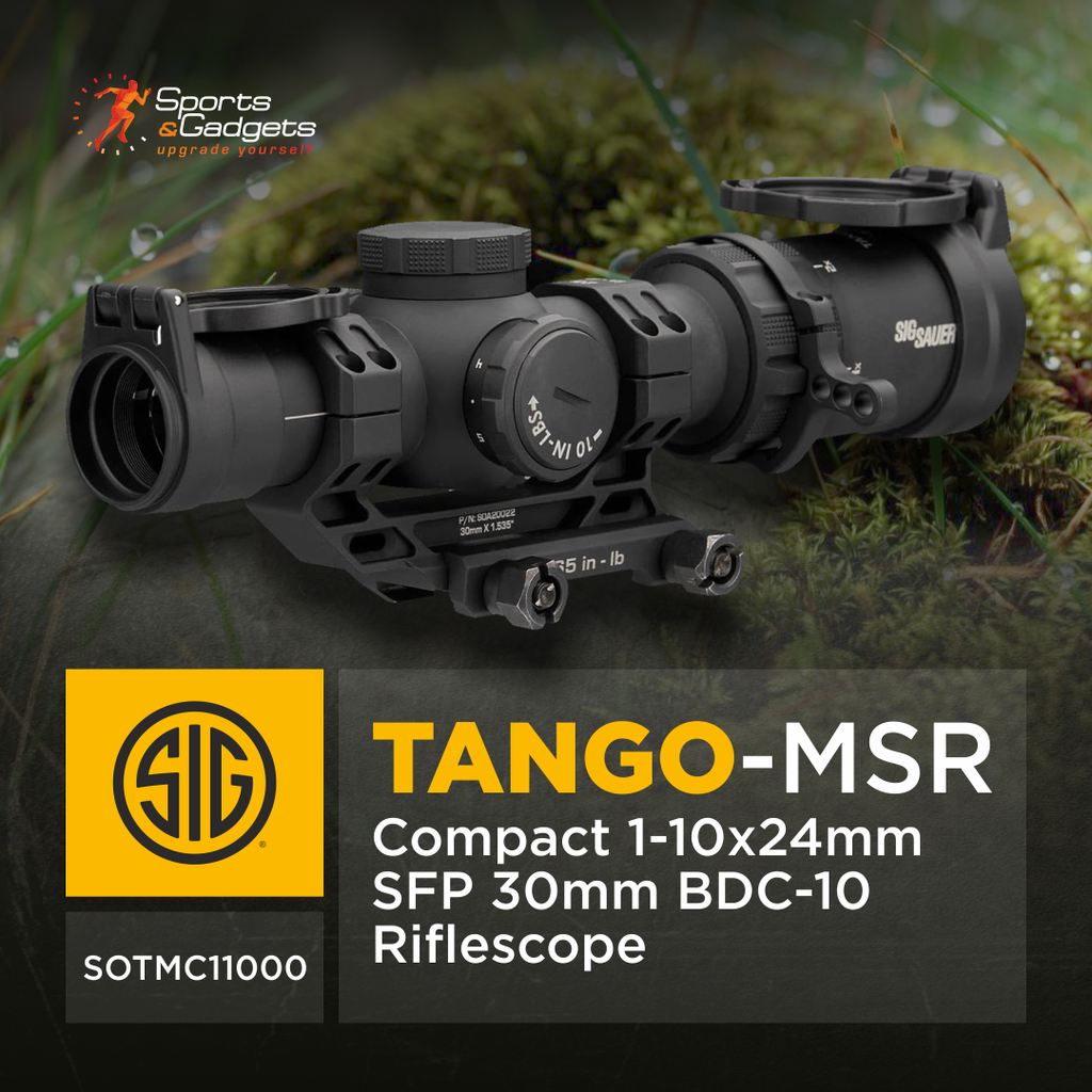 🔭 Sig Sauer TANGO-MSR Compact 1-10x24mm SFP BDC-10 Riflescope — Compact Precision, Mission-Ready Performance