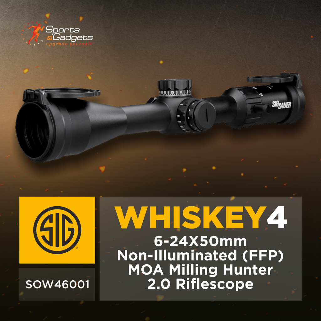🎯 Sig Sauer WHISKEY4 6-24X50mm FFP MOA Milling Hunter 2.0 Riflescope: Precision Power for the Modern Hunter 🎯