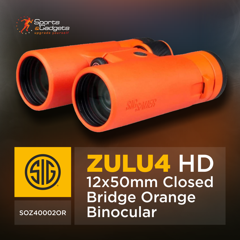 🌊 Sig Sauer ZULU4 HD 12x50mm Closed Bridge Orange Binocular (SOZ40002OR): High-Visibility Marine Optics Built for Serious Observation 🔭