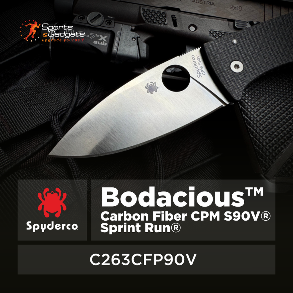 🔪 Spyderco Bodacious Sprint Run (C263CFP90V): Carbon Fiber + CPM S90V in a Full-Size, No-Excuses Folder 🔥