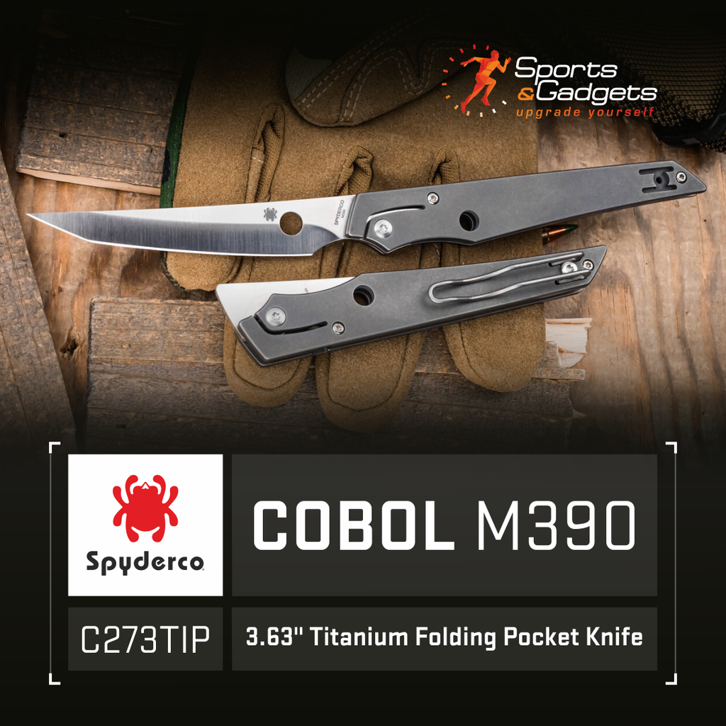 Spyderco COBOL M390 – Titanium Precision with a Futuristic Edge