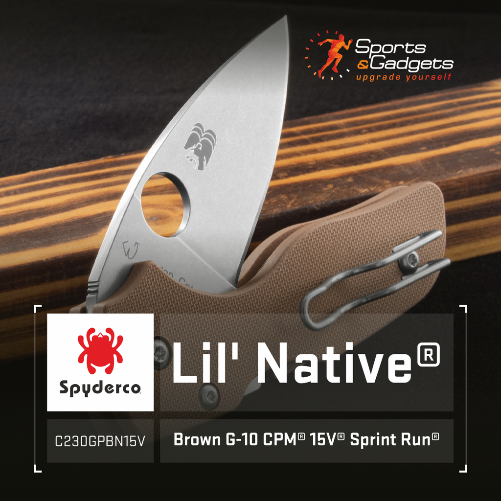 🔪 Sprint Run Spotlight: Spyderco Lil' Native CPM 15V with Brown G-10 Scales