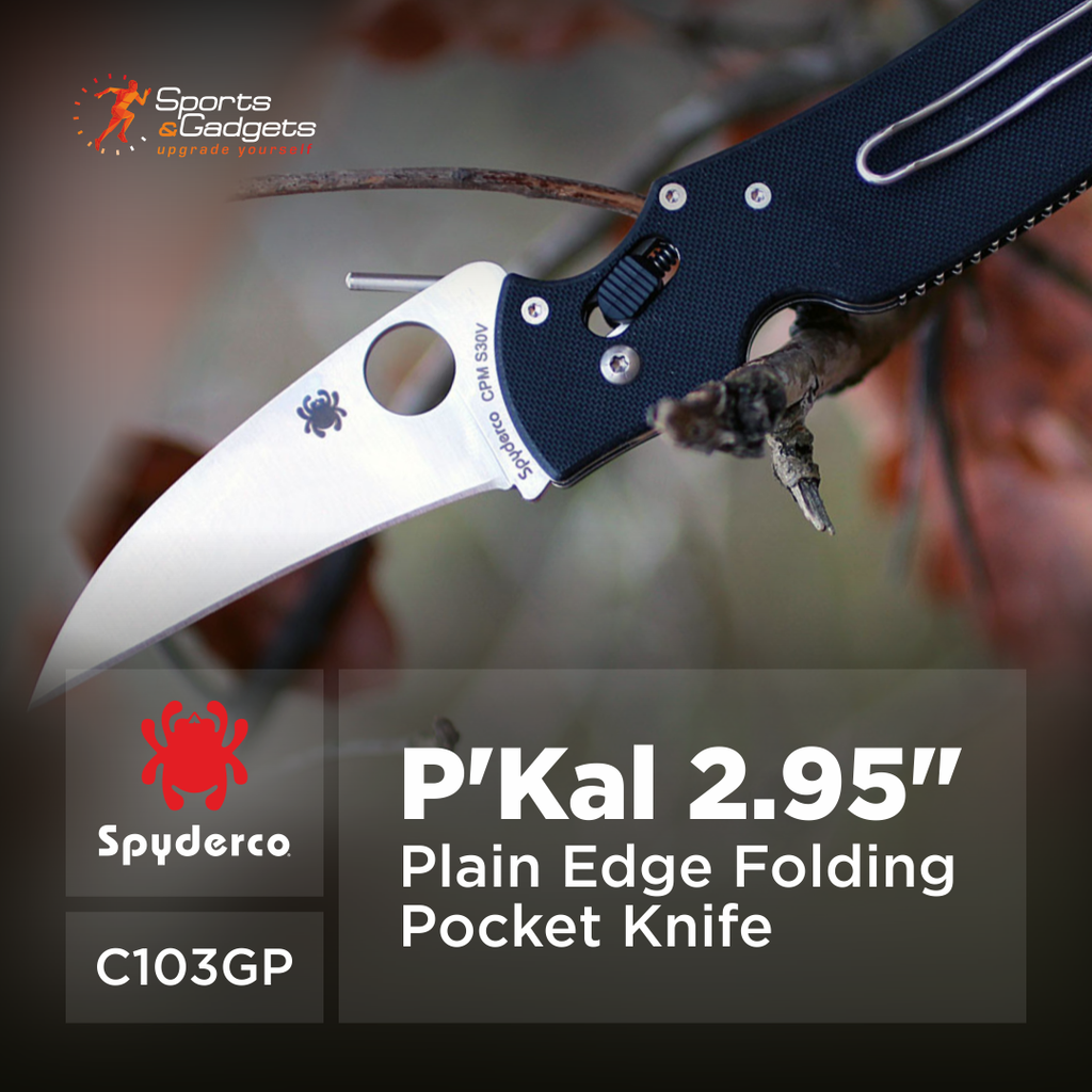 🔪 Spyderco P’Kal Folding Knife (C103GP): Filipino Pikal-Inspired EDC with CPM S30V, Emerson Opener + Ball Bearing Lock ⚡