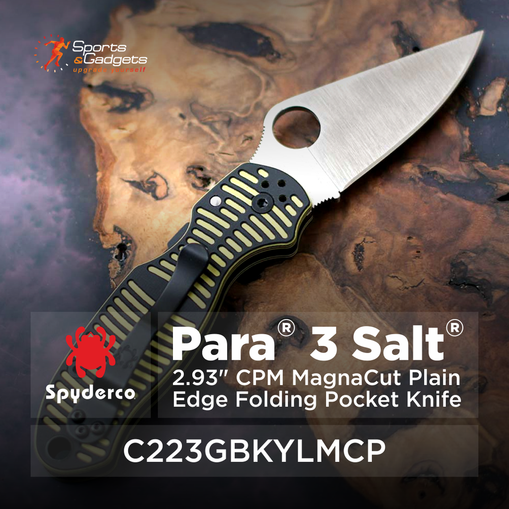 🌊 Spyderco Para 3 Salt CPM MagnaCut — Built for Water, Ready for Anything 🗡️