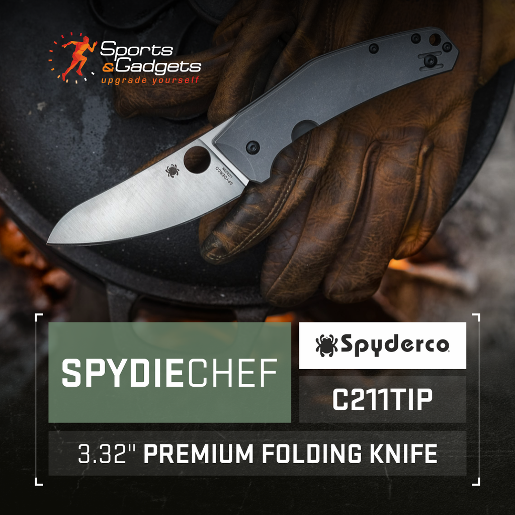 The Ultimate Everyday Carry: Spyderco SpydieChef Titanium Handle Plain Edge Folding Knife
