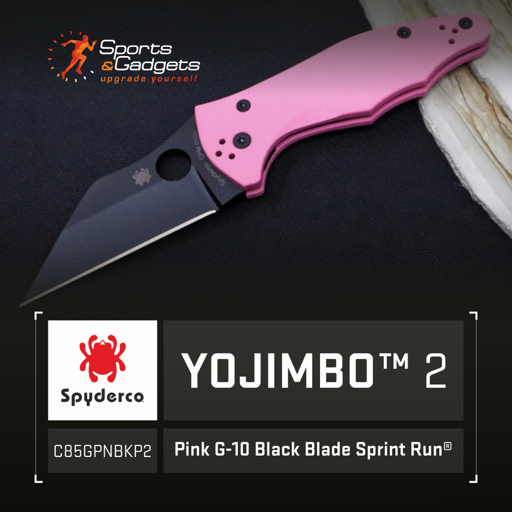 Spyderco Yojimbo 2 Pink G-10 Black Blade Sprint Run: A Bold Take on a Tactical Classic