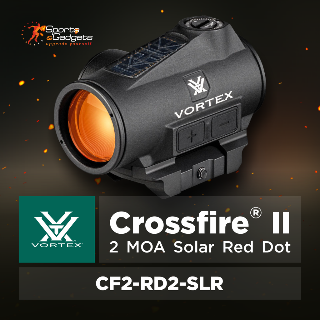 🔴 Vortex Optics Crossfire II 2 MOA Solar Red Dot Black: Simple, Fast, and Built to Keep Up 🎯