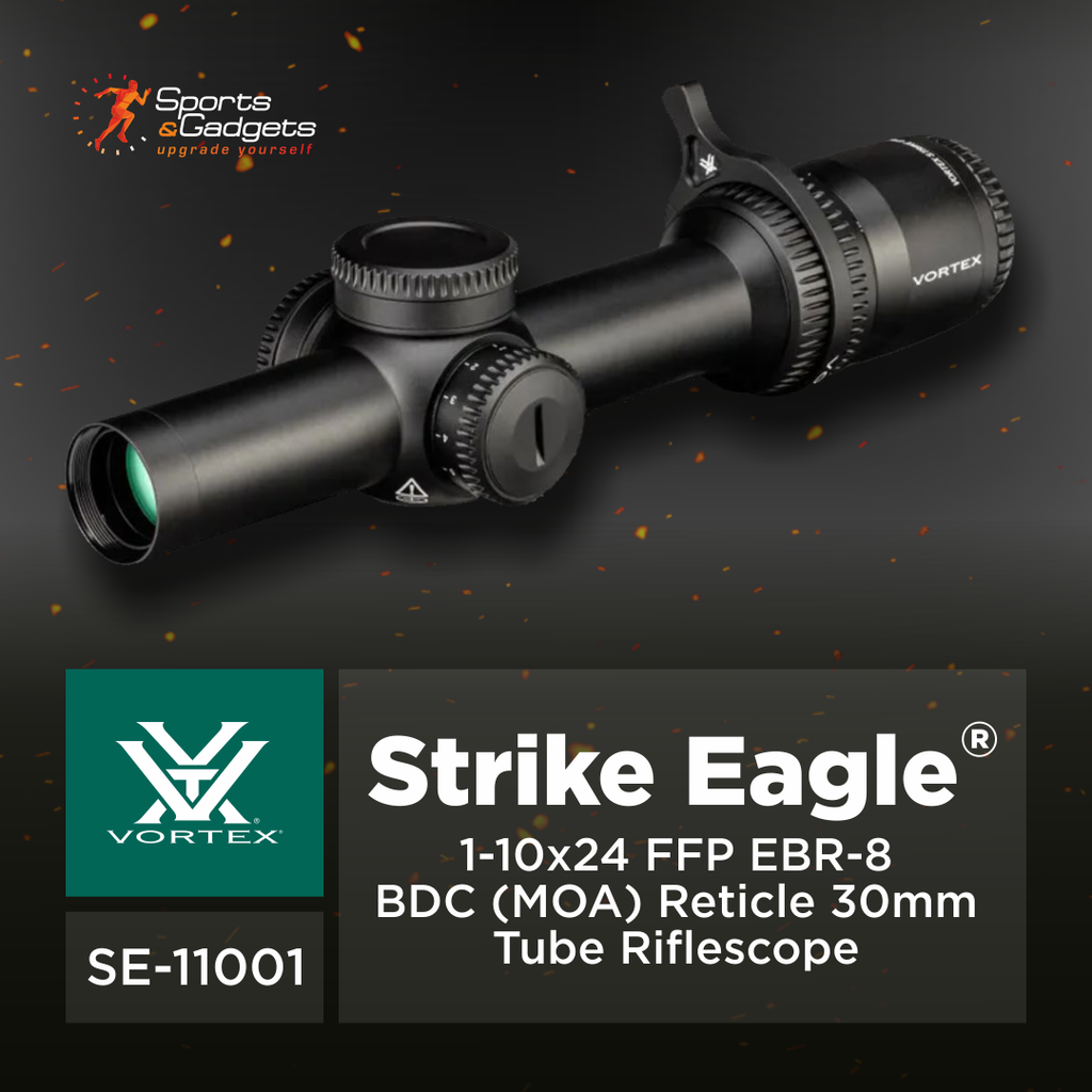 🎯 Vortex Strike Eagle 1-10x24 FFP: Versatile LPVO Performance with the EBR-8 BDC (MOA) Reticle 🎯