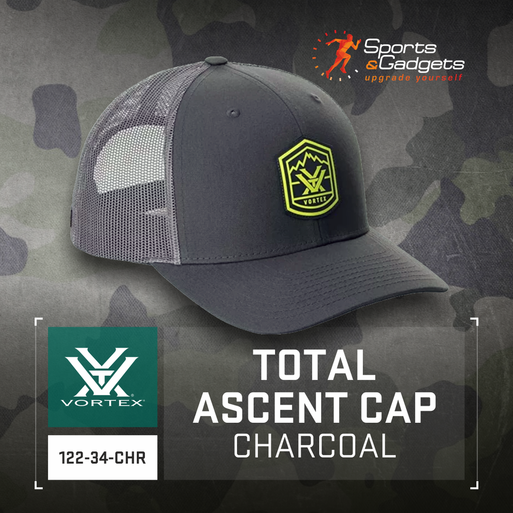 Conquer Every Adventure with the Vortex Optics Total Ascent Cap (Charcoal)