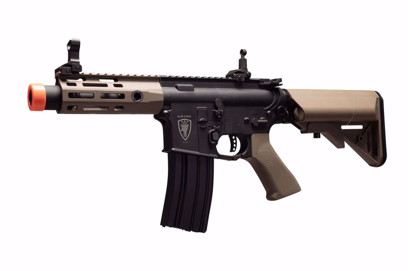Umarex Elite Force EF M4 CQCX-6MM-BLACK/TAN AEG 6mm Airsoft Rifle with EyeTrace System (2279588)