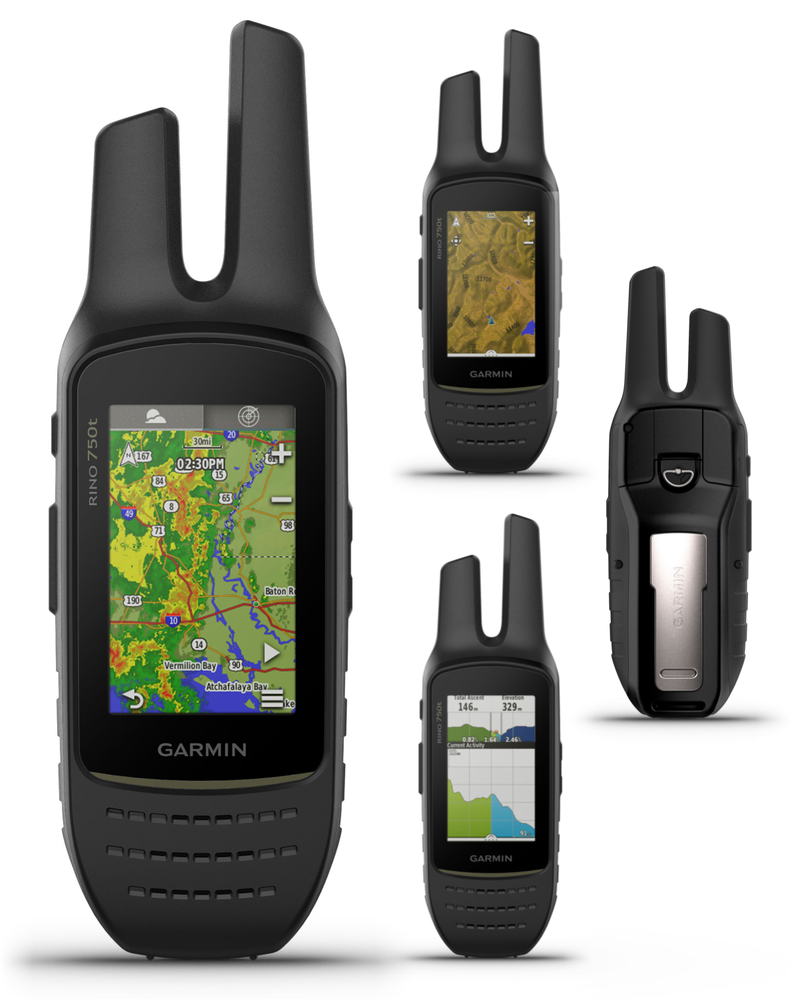 Garmin Rino 750t Two-Way Radio with Topo Mapping with Wearable4U Power Bank Bundle