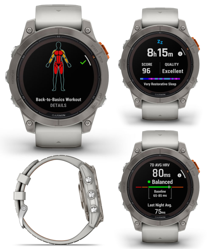 Garmin fenix 7 Pro Solar Series Multisport GPS 42/47/51 mm Smartwatch | Wearable4U Bundle