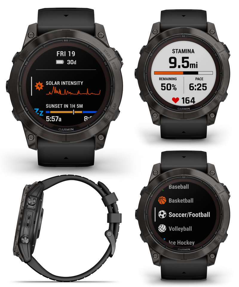 Garmin Fenix 7 SAPPHIRE SOLAR - GPS Multisport Smartwatch GPS Multisport  Watches
