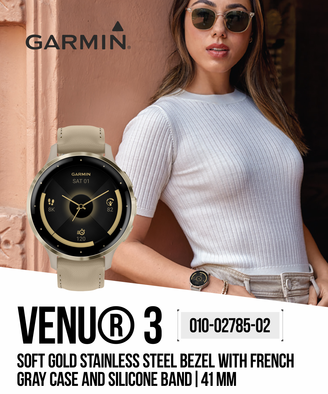 Garmin Venu 3 Series GPS Smartwatch AMOLED Display 41mm Watch, Advanced  Health and Fitness Features, Wheelchair Mode, Sleep Coach with Wearable4U
