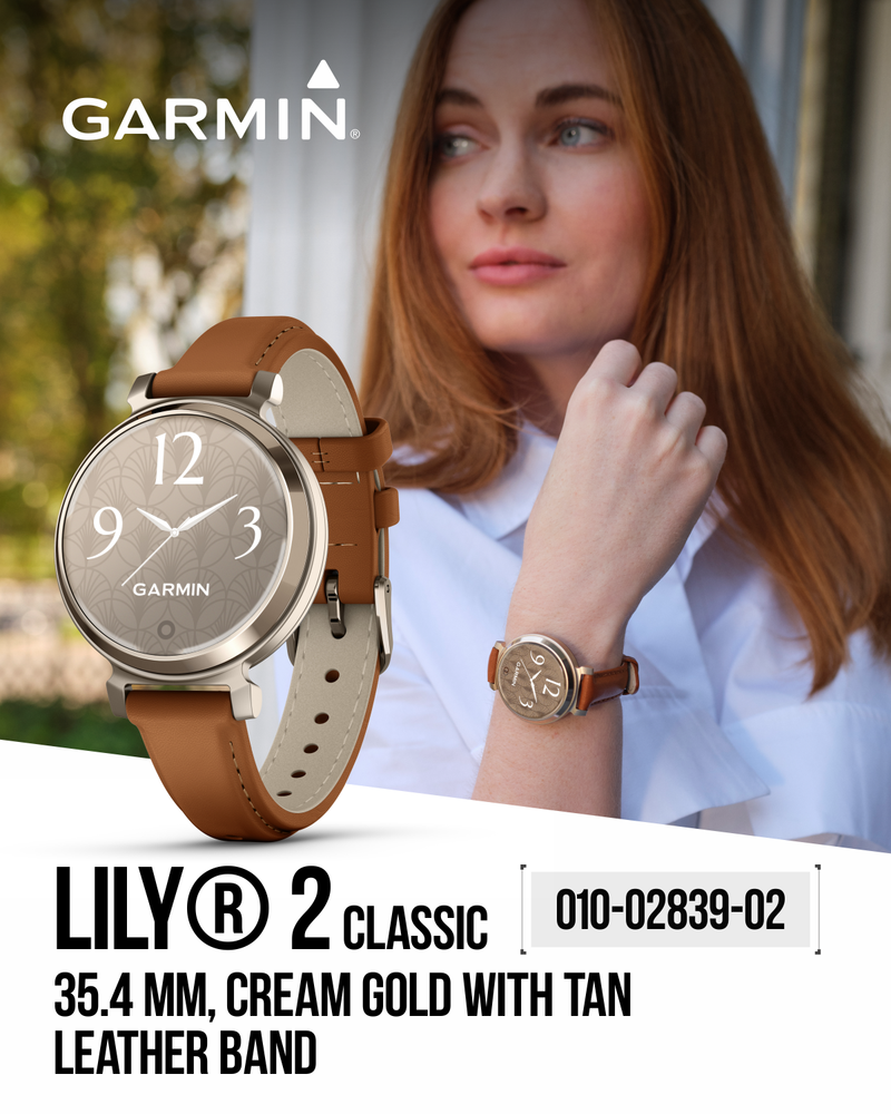 Garmin Lily 2  Women Small Stylish Smartwatch & Fitness tracker | Up to 5 days Battery Life, Health & Wellness Monitoring. with Wearable4U Gift Bundle