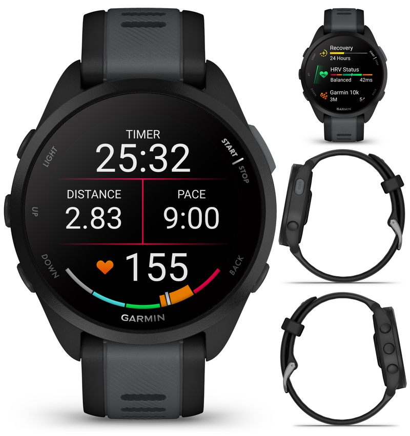 Garmin Forerunner 165 GPS Running Smartwatch | 19 hours in GPS mode |  AMOLED Display