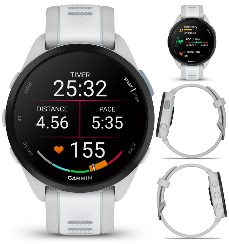 Garmin Forerunner 165 GPS Running Smartwatch | 19 hours in GPS mode |  AMOLED Display