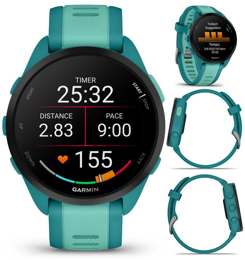 Garmin Forerunner 165 GPS Running Smartwatch | 19 hours in GPS mode |  AMOLED Display