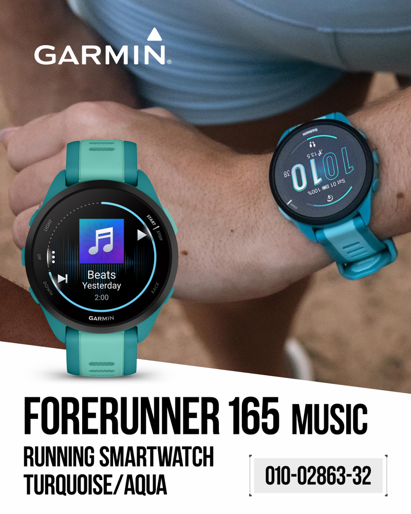 Garmin Forerunner 165 GPS Running Smartwatch | 19 hours in GPS mode |  AMOLED Display