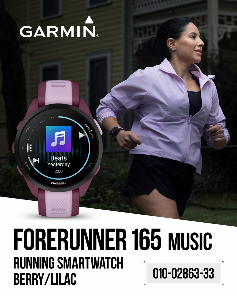 Garmin Forerunner 165 GPS Running Smartwatch | 19 hours in GPS mode |  AMOLED Display