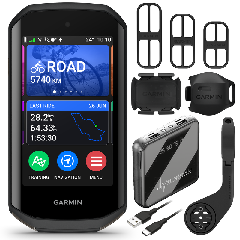 Garmin Edge 1050 Premium Cycling Computer, Vivid Color Touchscreen Display, Built-in Speaker, Advanced Training, Wearable4U