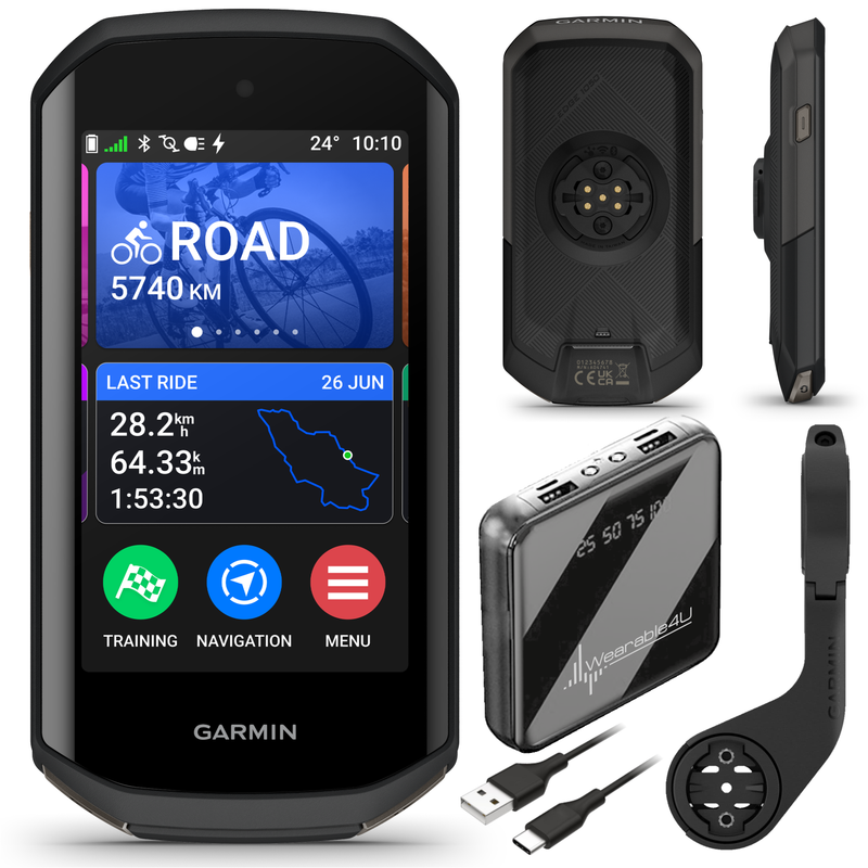 Garmin Edge 1050 Premium Cycling Computer, Vivid Color Touchscreen Display, Built-in Speaker, Advanced Training, Wearable4U