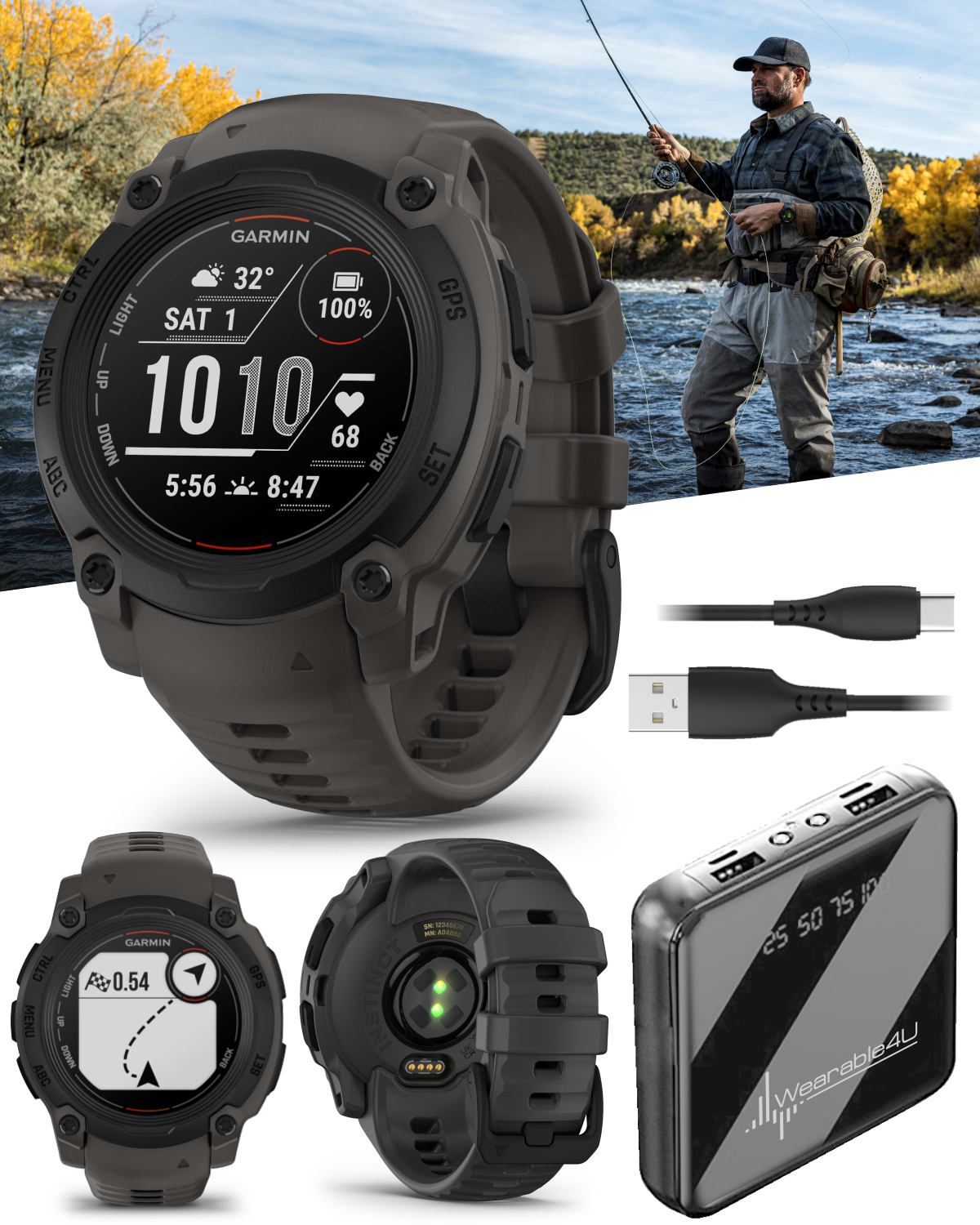 Gps Smartwatch Garmin Instinct Connect Iq Garmin Instinct E