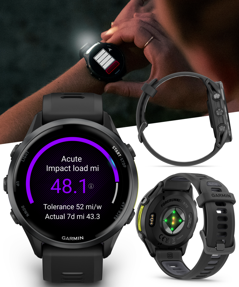 Garmin Forerunner 970 GPS Running Smartwatch Titanium, AMOLED Display, Wearable4U