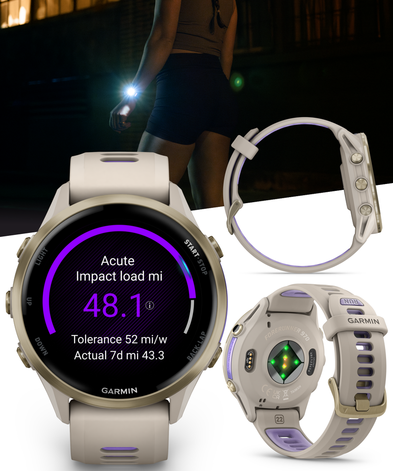 Garmin Forerunner 970 GPS Running Smartwatch Titanium, AMOLED Display, Wearable4U