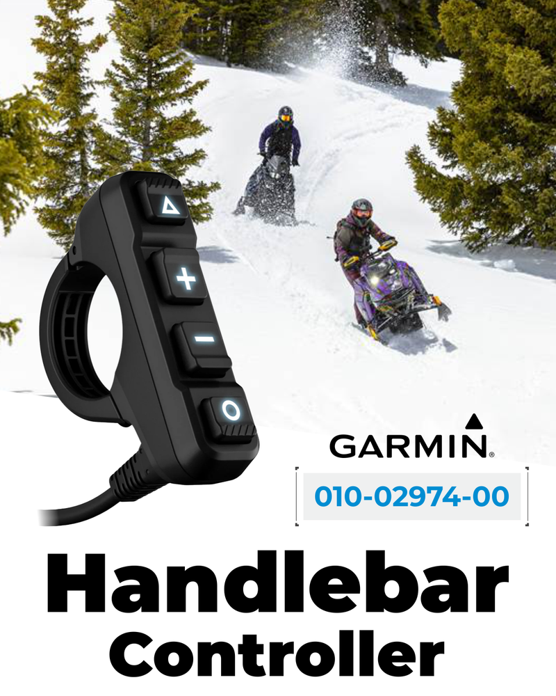 Garmin Handlebar Controller for Use on Snowmobile, Motorcycle or ATV, Control Your Zumo XT2 Motorcycle Navigator or Compatible Tread, Wearable4U
