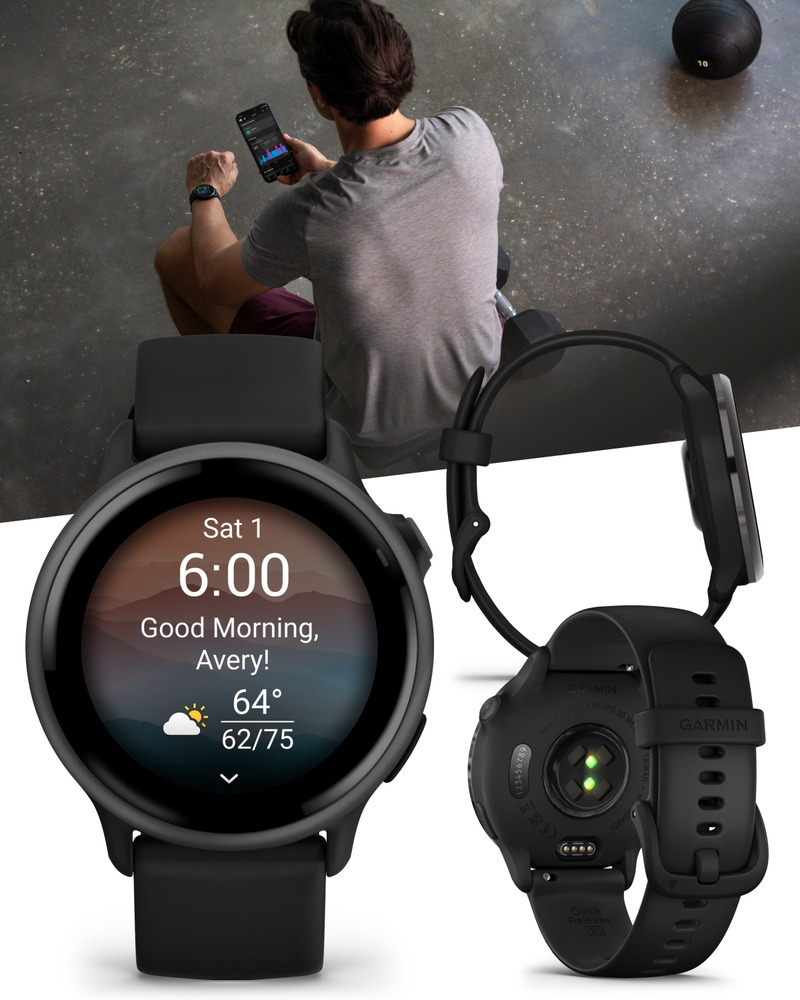 Garmin Vivoactive 6 - Health & Fitness GPS Smartwatch, 1.2" Bright AMOLED Display, Up to 11 Days of Battery | Wearable4U Bundle