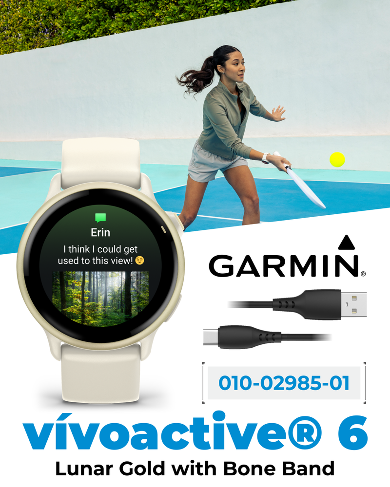 Garmin Vivoactive 6 - Health & Fitness GPS Smartwatch, 1.2" Bright AMOLED Display, Up to 11 Days of Battery | Wearable4U Bundle