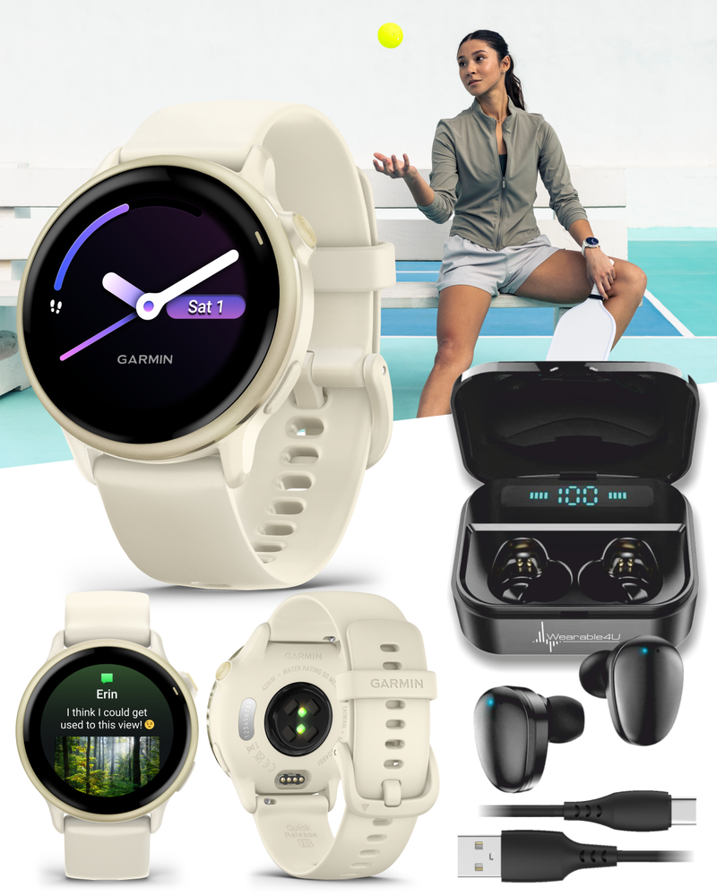 Garmin Vivoactive 6 - Health & Fitness GPS Smartwatch, 1.2" Bright AMOLED Display, Up to 11 Days of Battery | Wearable4U Bundle