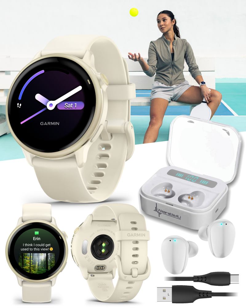 Garmin Vivoactive 6 - Health & Fitness GPS Smartwatch, 1.2" Bright AMOLED Display, Up to 11 Days of Battery | Wearable4U Bundle