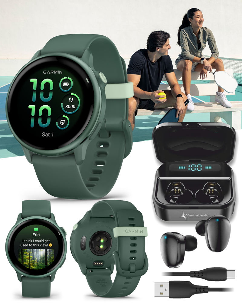 Garmin Vivoactive 6 - Health & Fitness GPS Smartwatch, 1.2" Bright AMOLED Display, Up to 11 Days of Battery | Wearable4U Bundle