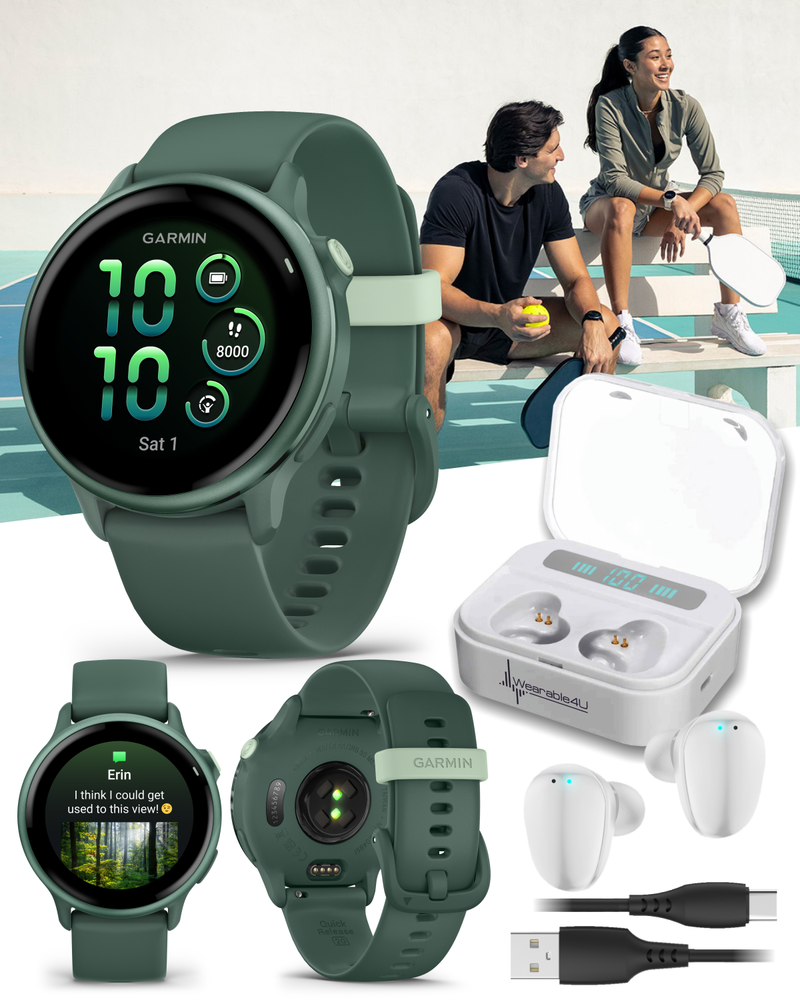 Garmin Vivoactive 6 - Health & Fitness GPS Smartwatch, 1.2" Bright AMOLED Display, Up to 11 Days of Battery | Wearable4U Bundle