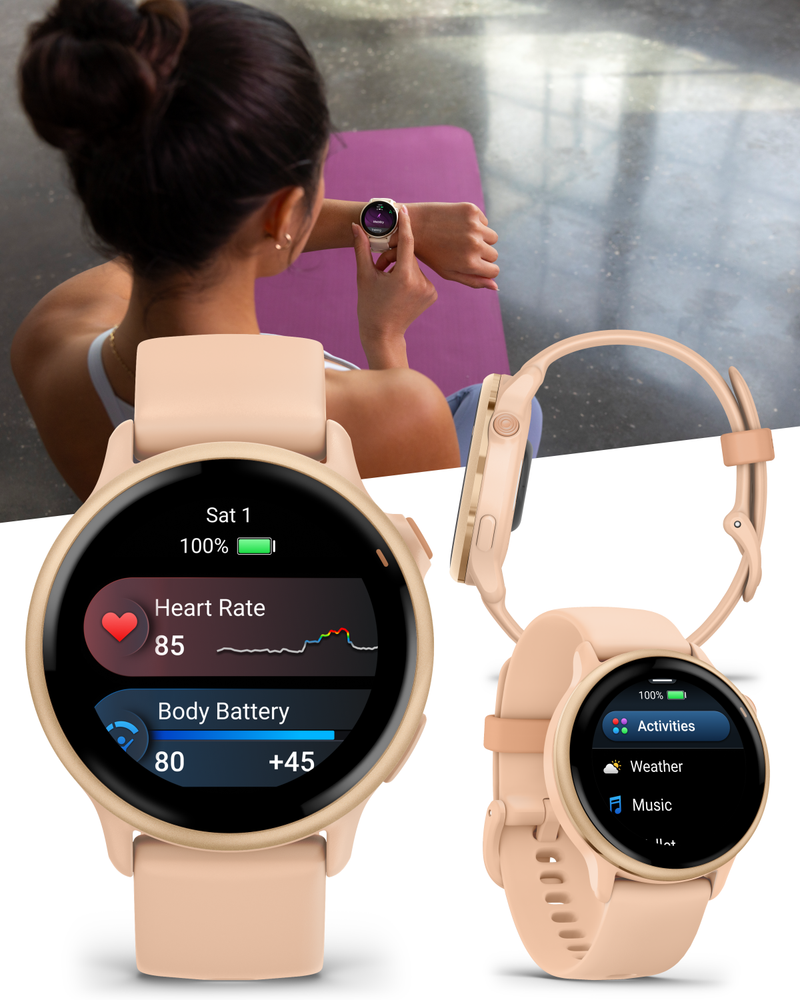 Garmin Vivoactive 6 - Health & Fitness GPS Smartwatch, 1.2" Bright AMOLED Display, Up to 11 Days of Battery | Wearable4U Bundle