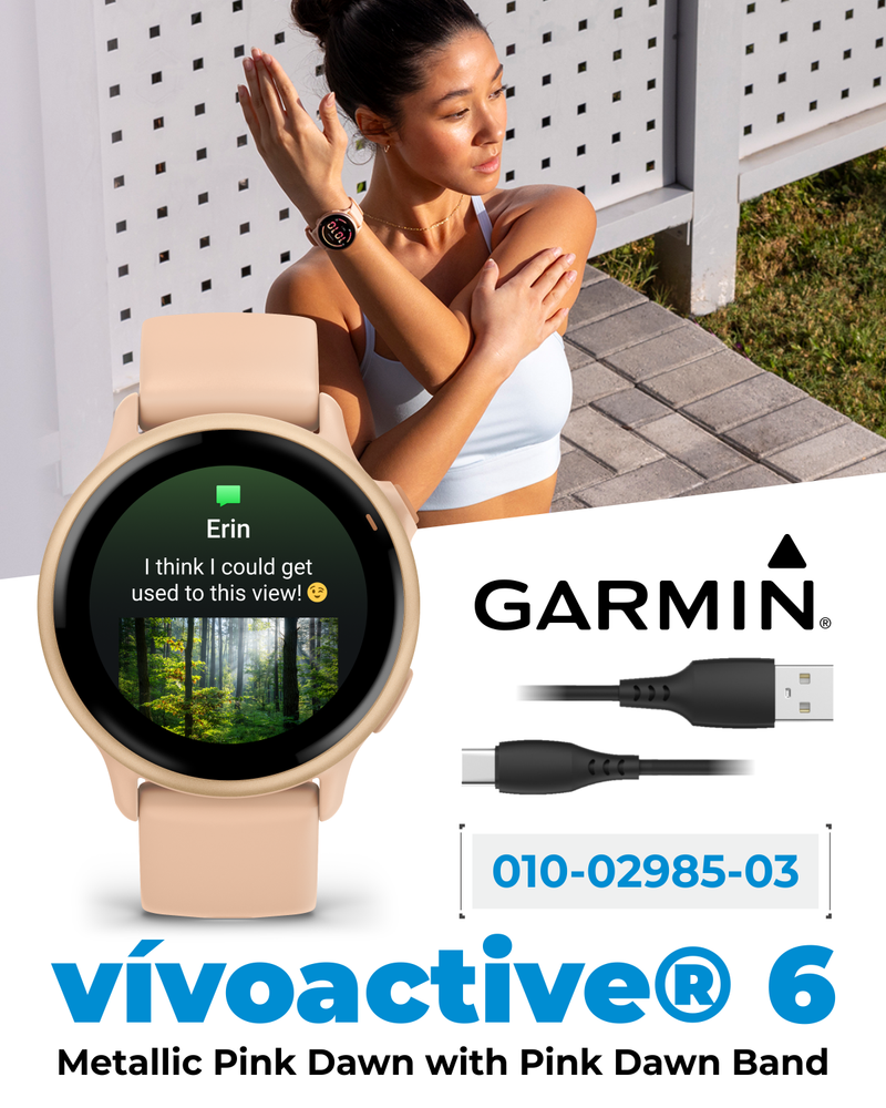 Garmin Vivoactive 6 - Health & Fitness GPS Smartwatch, 1.2" Bright AMOLED Display, Up to 11 Days of Battery | Wearable4U Bundle