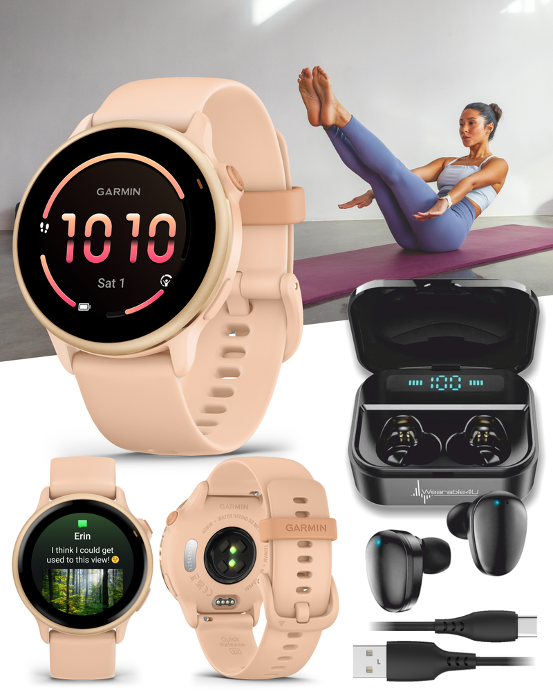 Garmin Vivoactive 6 - Health & Fitness GPS Smartwatch, 1.2" Bright AMOLED Display, Up to 11 Days of Battery | Wearable4U Bundle