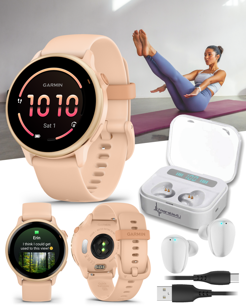 Garmin Vivoactive 6 - Health & Fitness GPS Smartwatch, 1.2" Bright AMOLED Display, Up to 11 Days of Battery | Wearable4U Bundle