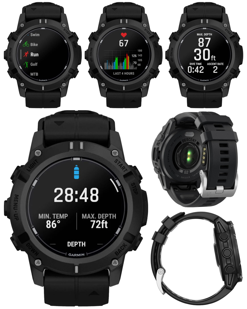Garmin Descent G2 Watch-style Dive Computer Smartwatch, AMOLED Display, Diving