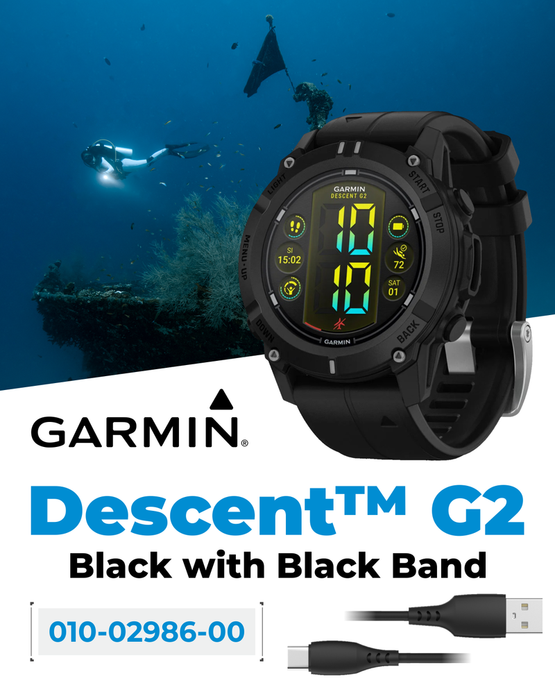 Garmin Descent G2 Watch-style Dive Computer Smartwatch, AMOLED Display, Diving