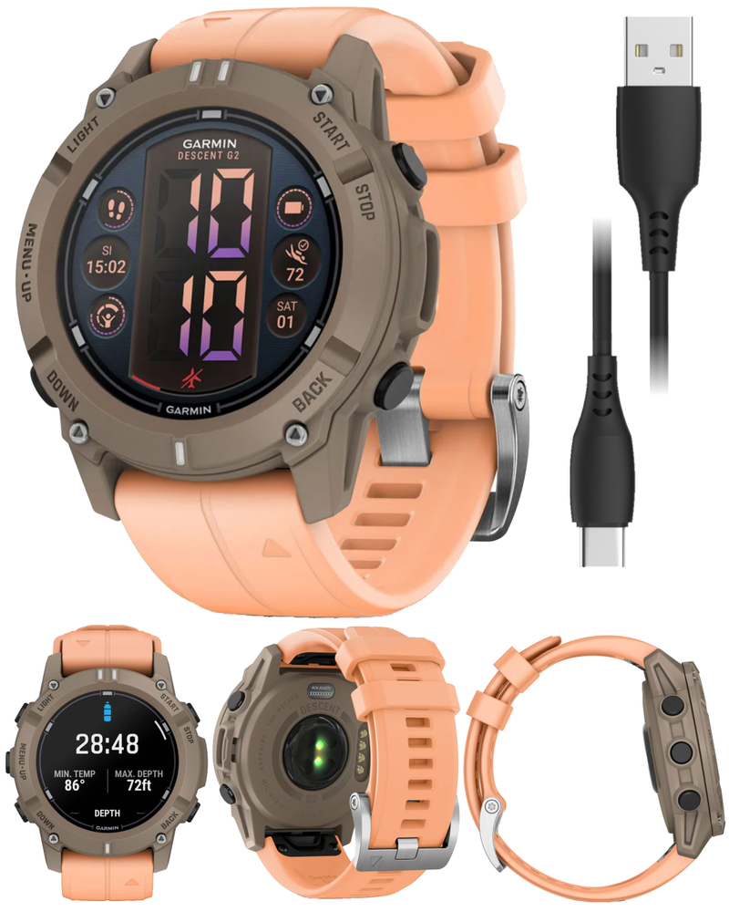 Garmin Descent G2 Watch-style Dive Computer Smartwatch, AMOLED Display, Diving