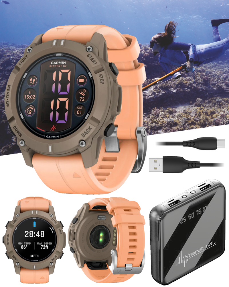 Garmin Descent G2 Watch-style Dive Computer Smartwatch, AMOLED Display, Diving