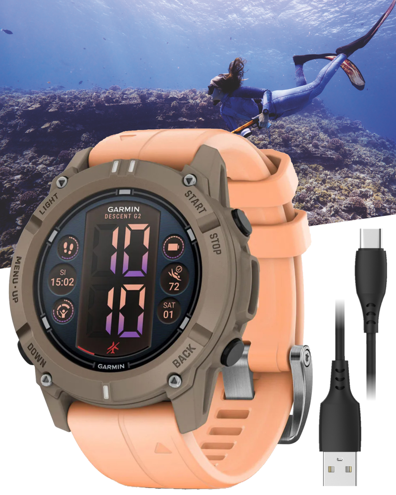 Garmin Descent G2 Watch-style Dive Computer Smartwatch, AMOLED Display, Diving
